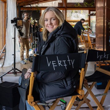 author colleen hoover on the set of verity from amazon mgm studios.photo credit: alisha wetherill&copy; 2025 amazon content services llc. all rights reserved.