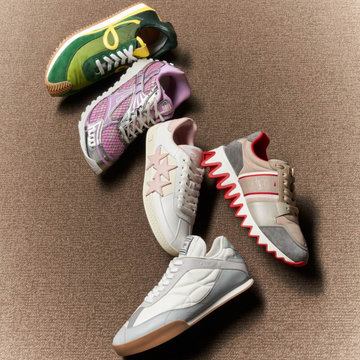 an array of designer sneakers